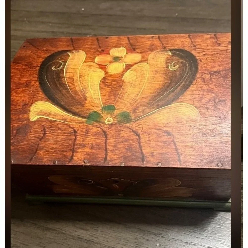 Handmade vintage wooden